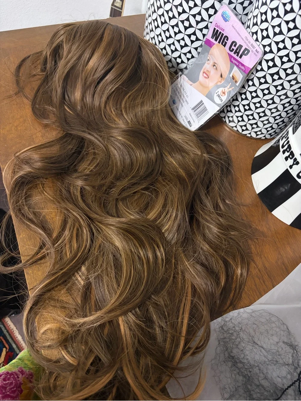 Naya Long Layered Wig with Bangs - Chestnut Brown